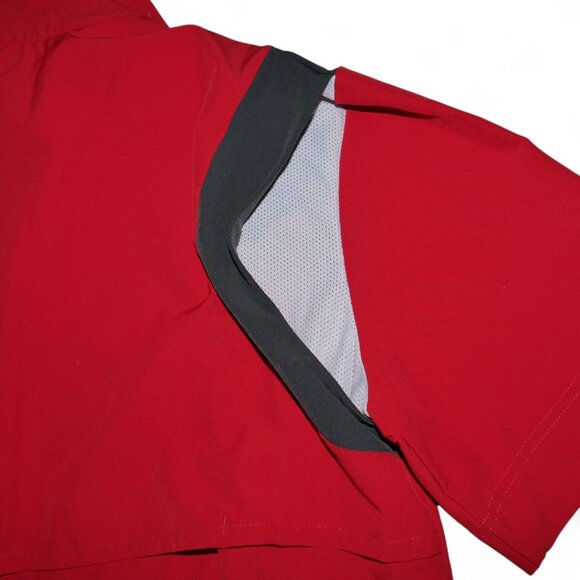 Nike Coaches Performance Short Sleeve Crimson and Grey Jacket CW3430-620 Size L - Picture 3 of 11